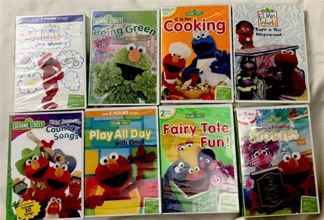 Sesame Street & ELMO DVD Collection (Lot Of 8 Brand New Factory Sealed ...