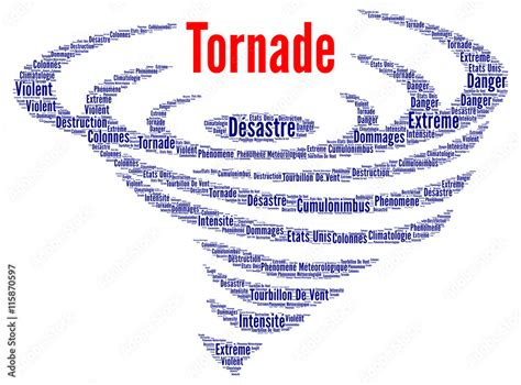 Tornado word cloud concept with french text Stock Illustration | Adobe ...