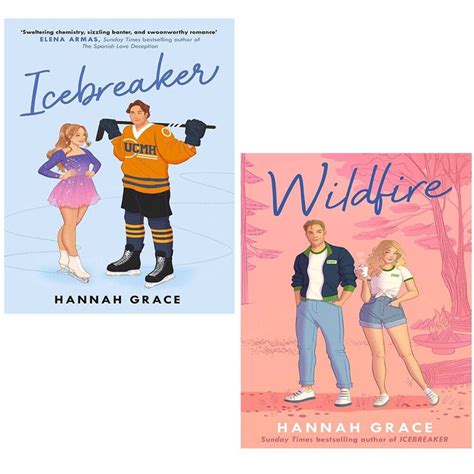 Hannah Grace Collection 2 Books Set Wildfire Hannah Grace, Icebreaker ...