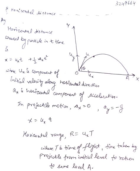 Are horizontal distance and horizontal range the same ? If not how to ...