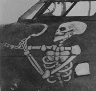 Willie McKnight Skeleton Nose Art | Nose art, Aircraft art, Airplane art