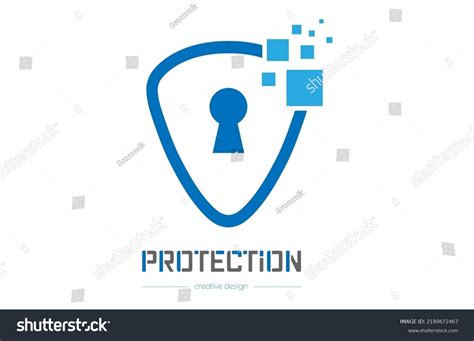 Protection Vector Template Logo Sticker Logo Stock Vector (Royalty Free ...