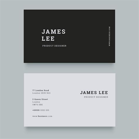 Minimalist Business Card - Free Download on Freepik