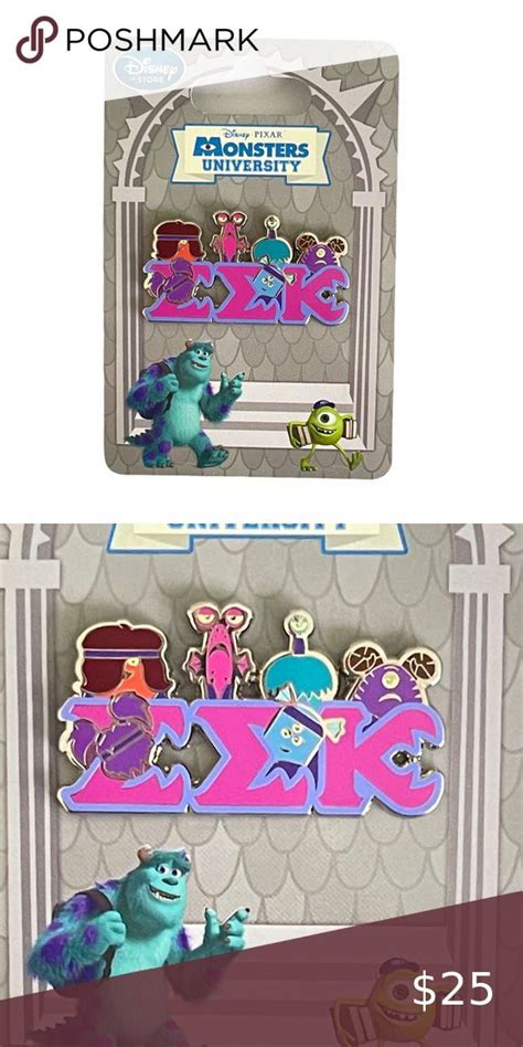 Disney Store Monsters University Slugma Slugma Kappa EEK Sorority Pin ...