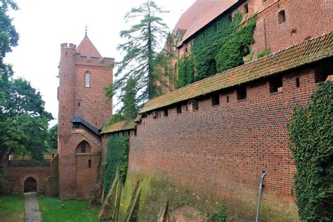 The Castle of the Teutonic Order in Malbork, Poland Stock Photo - Image ...