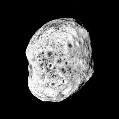 APOD: 2005 July 26 - Hyperion: Sponge Moon of Saturn