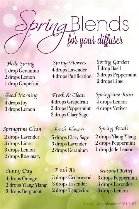 Spring Diffuser Blends for Essential Oils | The CentsAble Shoppin ...