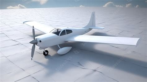 Small Airplane With Blank Banner For Personalized Messages 3d Imagery ...