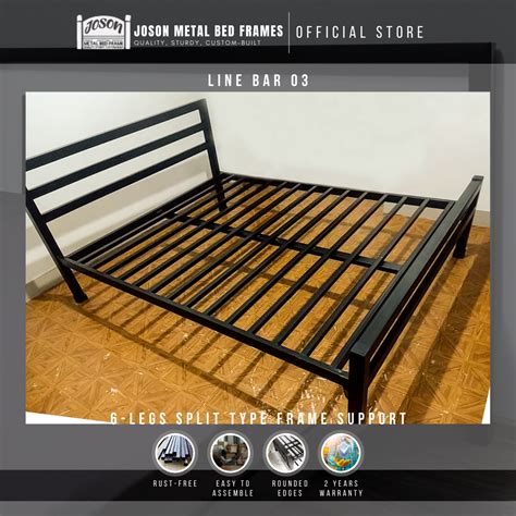 Joson Metal Bed Frame, LINE Bed Frame, Metal Frame Bed, Metal Bed Frame ...