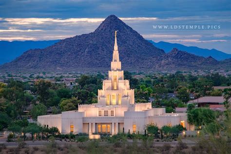 Phoenix Temple Evening Mountain - LDS Temple Pictures | Lds temple ...