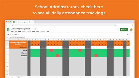 Attendance Template Google Sheets