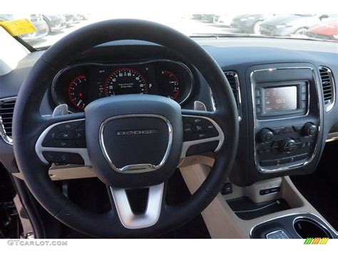 2015 Dodge Durango SXT Black/Light Frost Beige Dashboard Photo ...