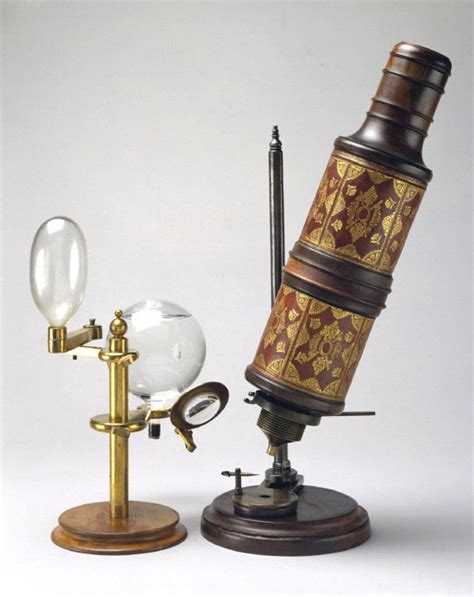 Hooke´s compound microscope, 1665-1675. Stock Photo 1895-18927 ...