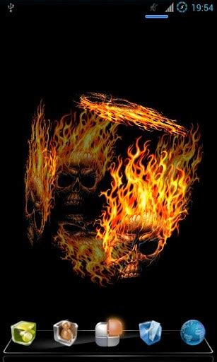 Free download View bigger Fire Skull Live Wallpaper for Android ...