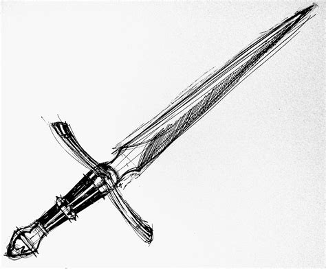 Create A Drawing A Day: Dagger