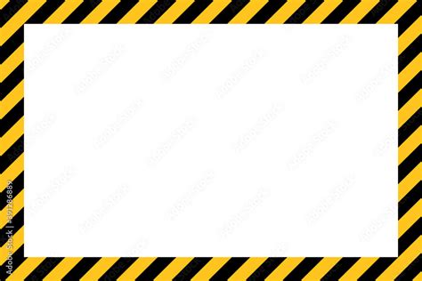 Caution tape border design. Clipart image. Stock Vector | Adobe Stock