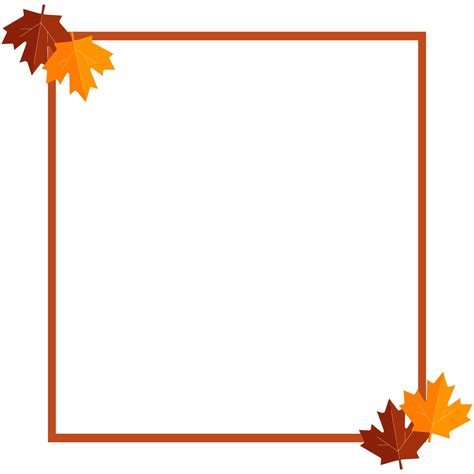 Fall Leaves Printable Borders