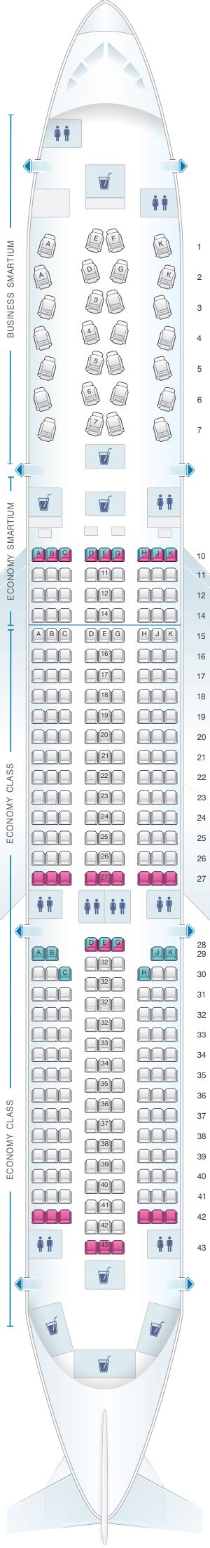 Seat Map Asiana Airlines Airbus A350 900 | SeatMaestro