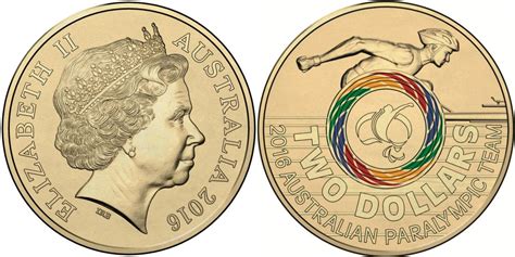 Australia 2016 $ Australian Paralympic Team Coloured Uncirculated in ...