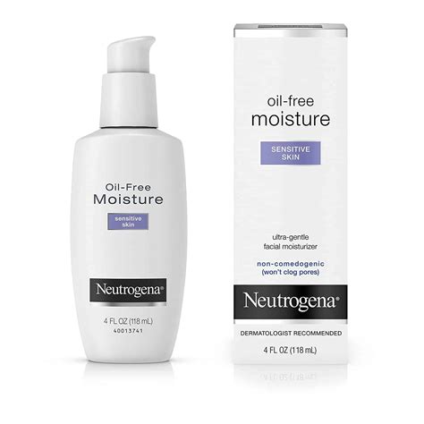 Neutrogena Oil-Free Moisture, Sensitive Skin | 4 Ounce | MerryDerma ...