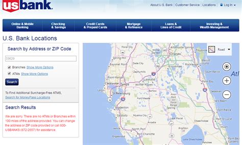 U S Bank Locations Map - Map Pasco County