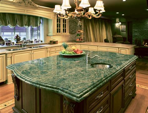 Green Marble Kitchen Countertop - Stone Photo Gallery