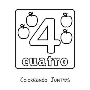 10 Dibujos de los números del 1 al 5 para Colorear ¡Gratis ...