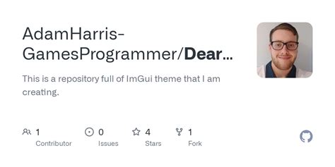 GitHub - AdamHarris-GamesProgrammer/Dear-ImGui-Themes: This is a ...