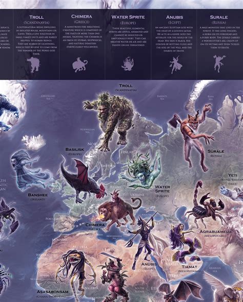 Map — Mythical Monsters