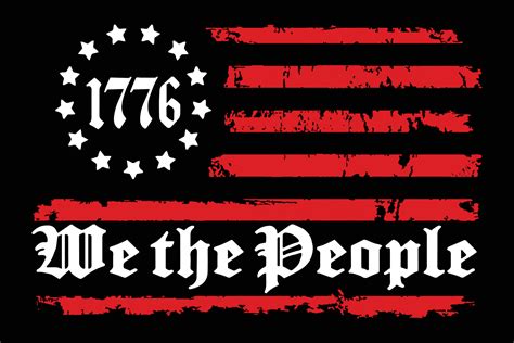 We The People 1776 Flag Design 22154295 Vector Art at Vecteezy