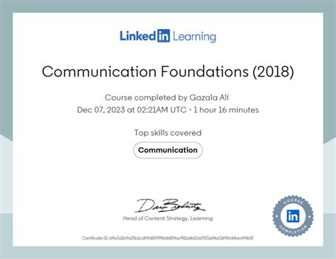 LinkedIn Learning Certificate-5 | PDF