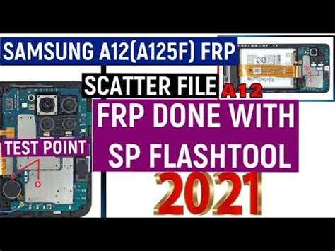 SAMSUNG A12 FRP DONE WITH FLASH TOOL #TESTPOINT #SCATTERFILE