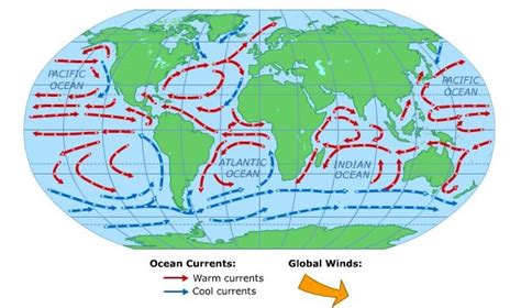 Global Wind Currents Map