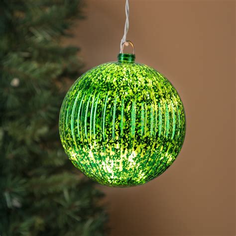 Light Up Indoor/Outdoor Mercury Glass Ball Large Giant Christmas Tree ...