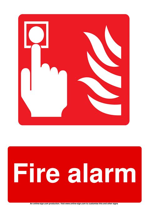 Fire Alarm Signs | Poster Template