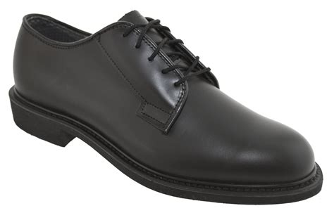 Bates Men's Leather Uniform Oxford Shoes Black 00968