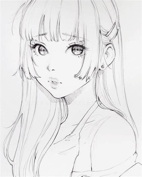 悲しい pencil sketch with some digital colours _ patreon.com/Ladowska ...