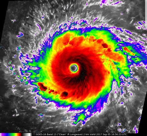 Vivid Images of Hurricane Irma from NOAA GOES-16 Satellite – View from ...