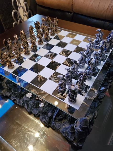 3D Dragon Chess Set – Chess House