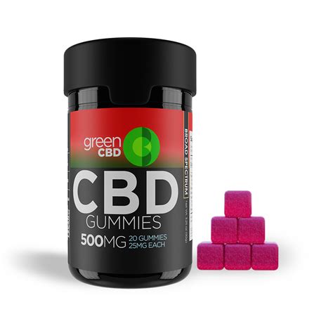 CBD Gummies - 500MG Watermelon : Green CBD