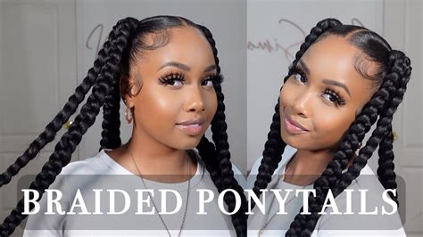 How To: Braided Ponytail With Braiding Hair || Beginner Friendly - YouTube