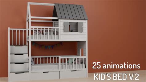 Second Life Marketplace - DIFFERENCE KID'S BED V.2