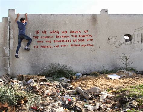 Banksy unveils a new series of pieces in Gaza, and they are Powerful