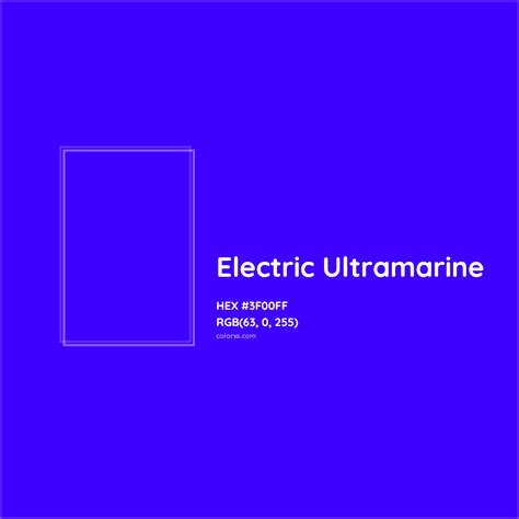 About Electric Ultramarine - Color codes, similar colors and paints ...