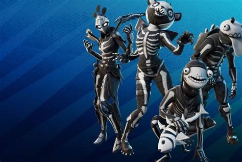 Fortnite Skull Squad Skin Pack - Fishskull, Bone Boss, Bone Ravage ...