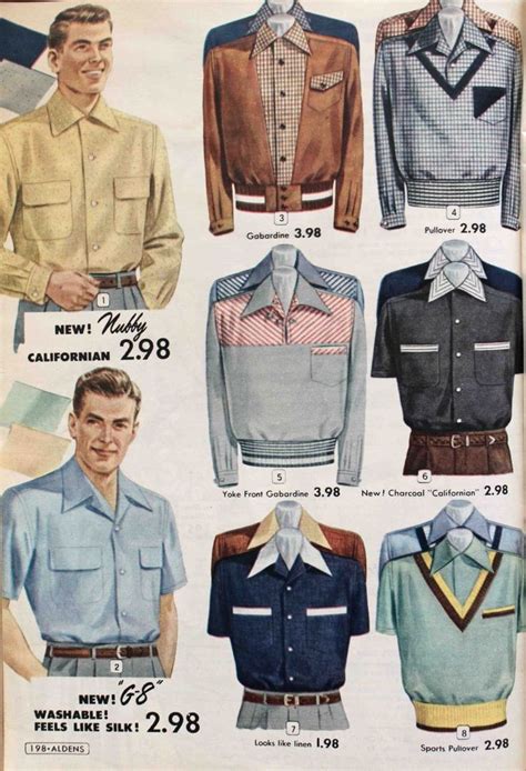 Men's 1950s Casual Clothing History | 1950s mens fashion casual, 1950s ...