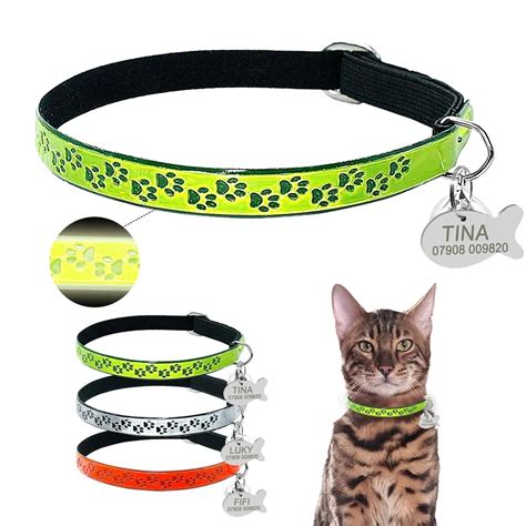 43 HQ Images Personalized Cat Collars Etsy - Leather dog collar ...