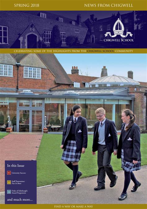 News from Chigwell Spring 2018 by Chigwell School - Issuu