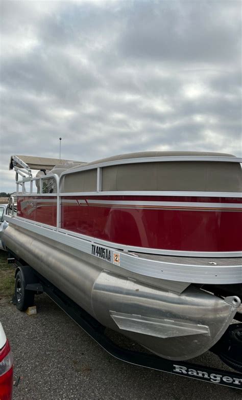 Ranger 180C Pontoon Boat! 60HP Mercury Motor, 8 Passenger! Trailer ...