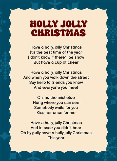 Christmas Carol Lyrics Pdf Free Download 2023 Best Top Most Popular ...